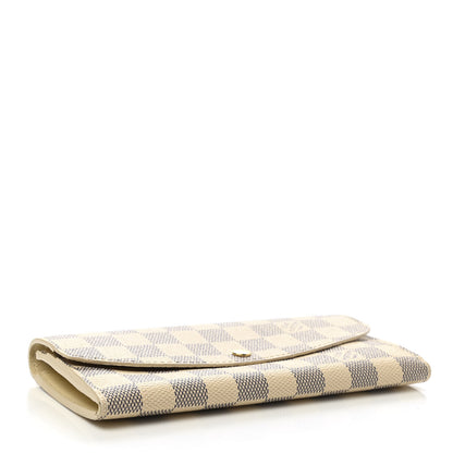 Louis Vuitton Damier Azur Emilie Wallet 4 of 10