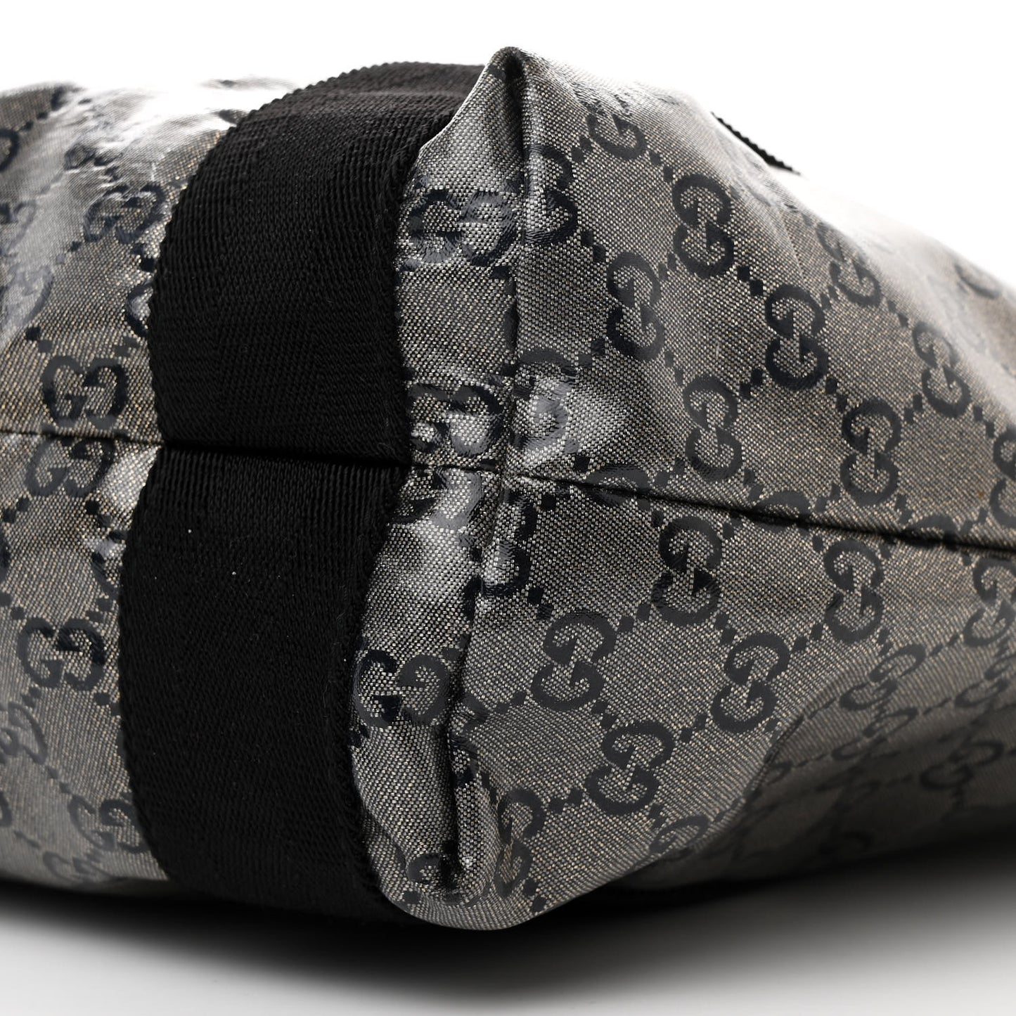 Crystal Monogram Medium Vertical Tote Black