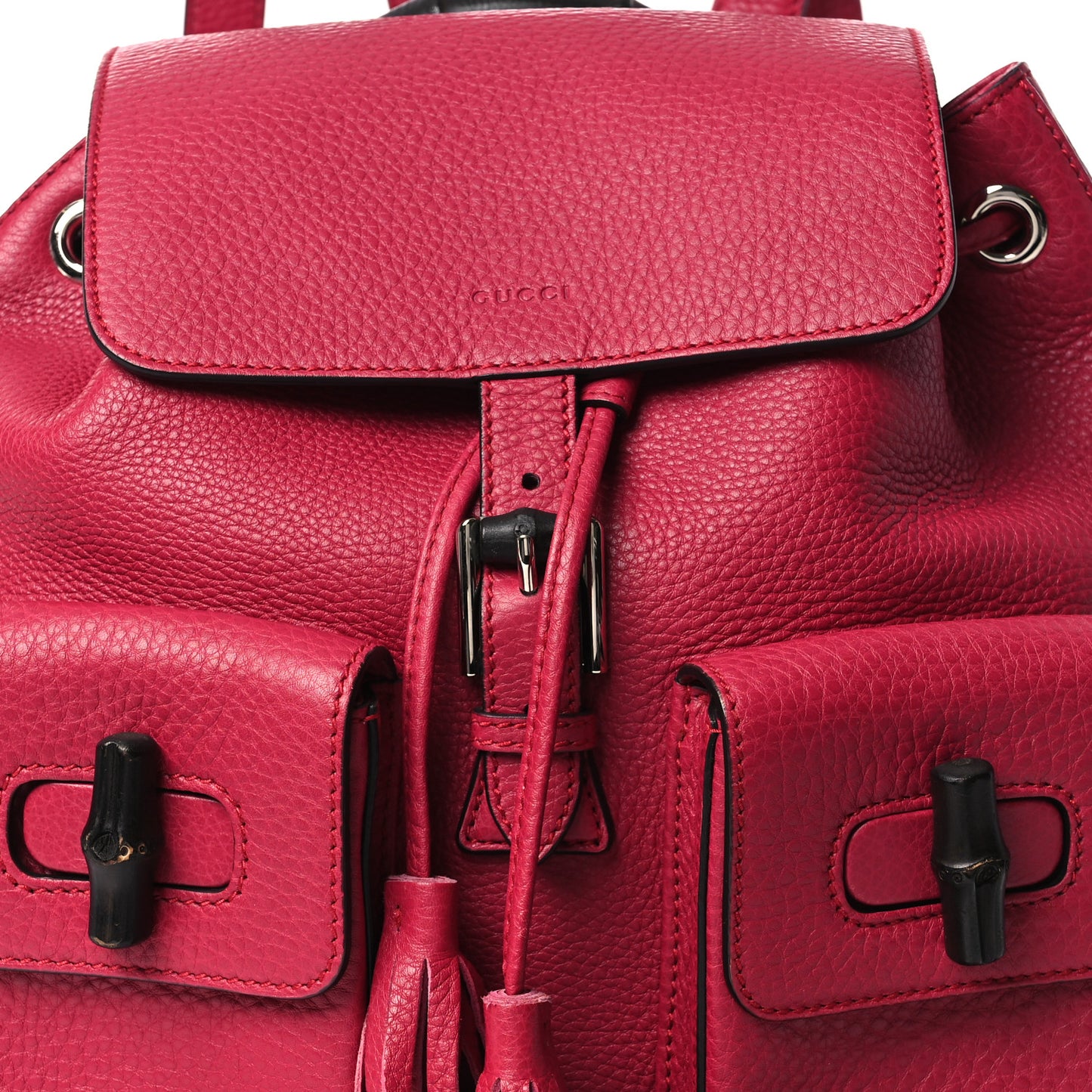 Cellarius Calfskin Medium Bamboo Backpack Petunia