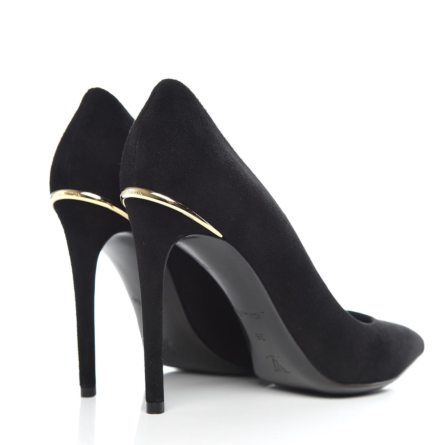 Suede Eyeline Pumps 38 Black