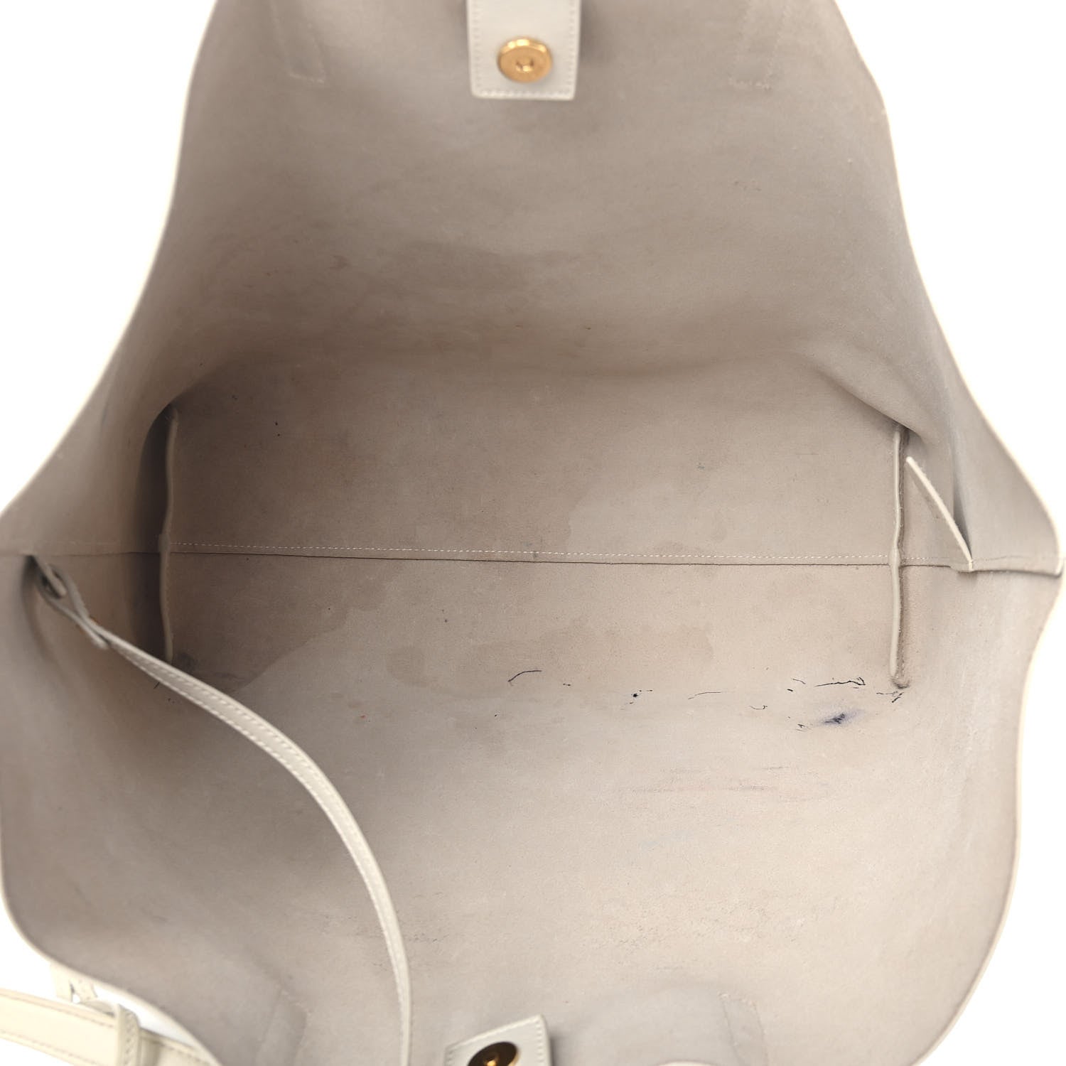 Saint Laurent Calfskin Large Shopping Tote Porcellana 5 of 10