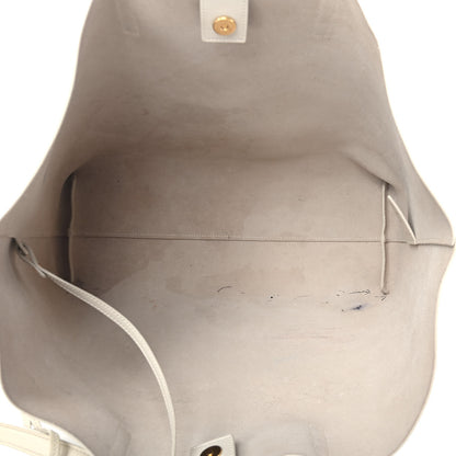 Saint Laurent Calfskin Large Shopping Tote Porcellana 5 of 10