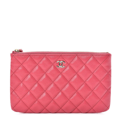 Chanel Caviar Quilted Cosmetic Case Pink 1 of 7