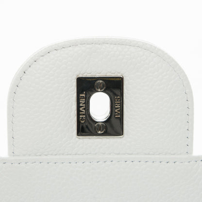 Chanel Caviar Jumbo Single Flap White 7 of 10