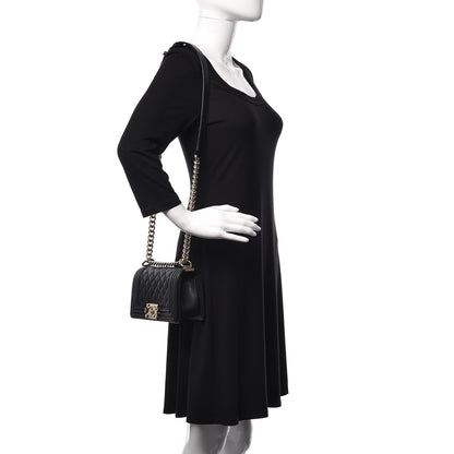 Chanel Caviar Quilted Small Boy Flap Black 2 of 10