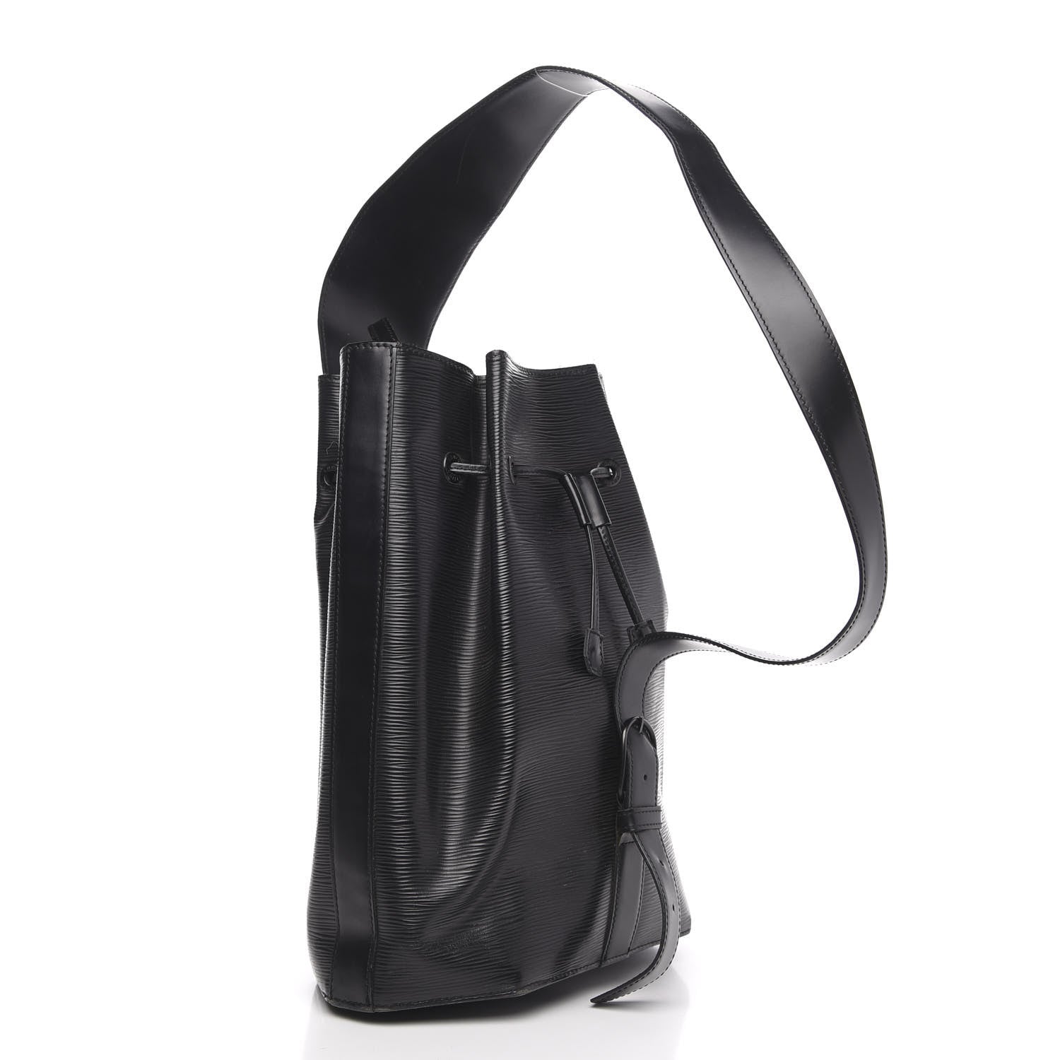 Louis Vuitton Epi Sac a Dos Drawstring Bag Black 3 of 10