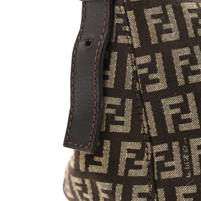Fendi Zucchino Vitello Baguette Mogano Panna Bruciato 10 of 10