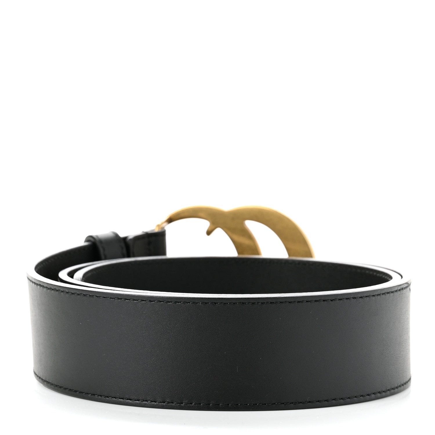 Gucci Calfskin Double G 40mm Belt 80 32 Black 2 of 3