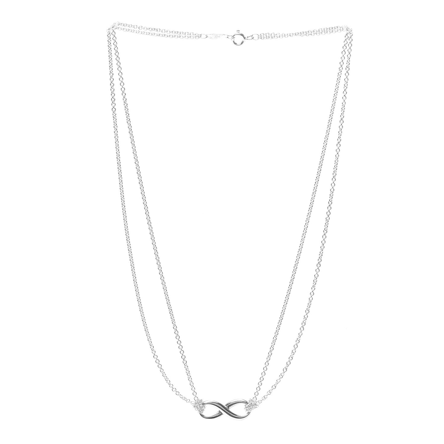 Sterling Silver Infinity Pendant Necklace