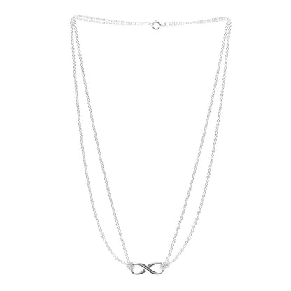 Tiffany Sterling Silver Infinity Pendant Necklace 3 of 6