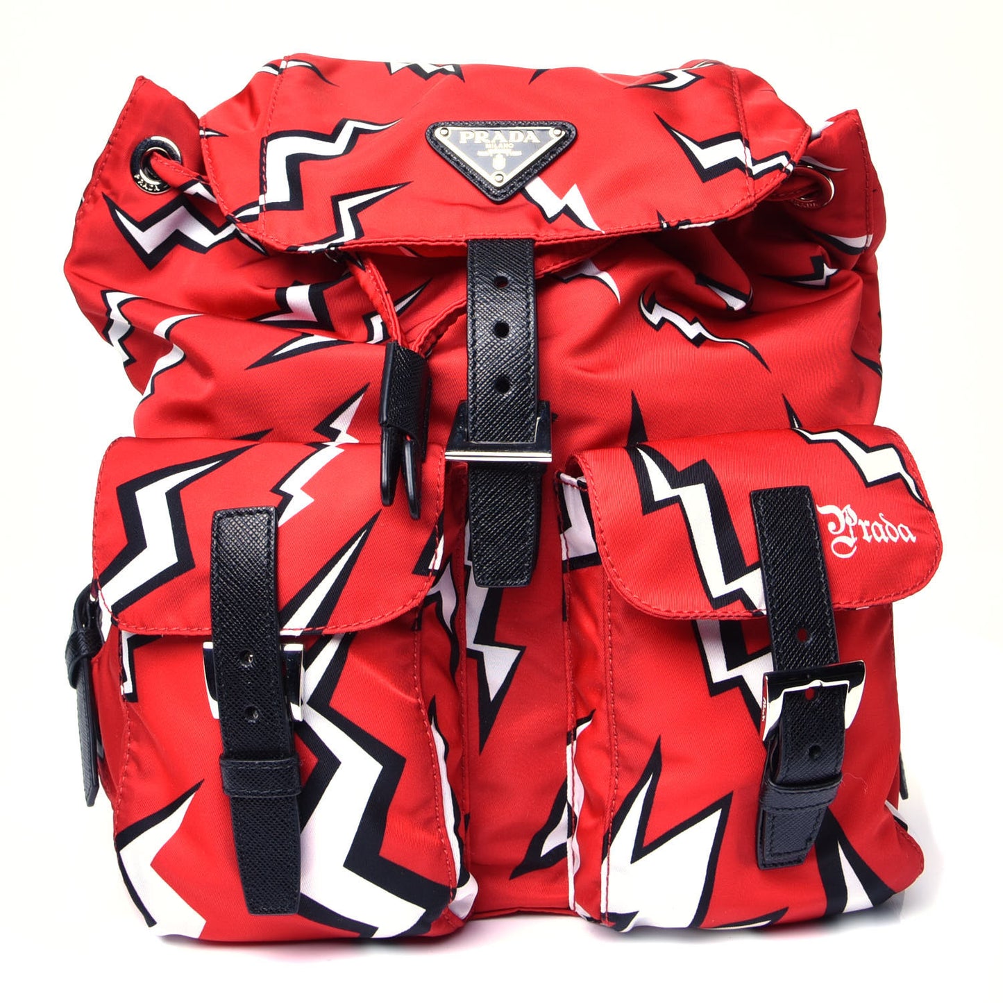 X UNIVERSAL STUDIOS Tessuto Nylon Saffiano Thunder Frankenstein Backpack Rosso Black