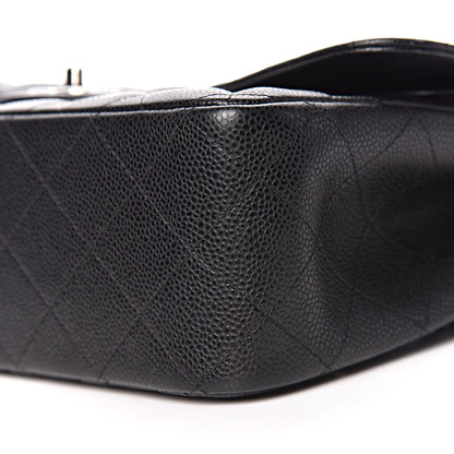 Chanel Caviar Quilted Jumbo Double Flap Black 9 of 14