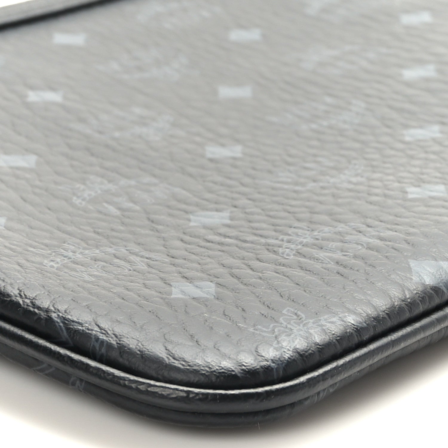 MCM Visetos Stark Wristlet Pouch Black 6 of 7