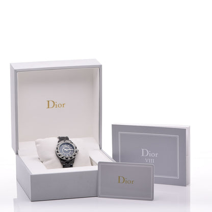 Christian Dior Stainless Steel Ceramic Diamond 38mm Dior VIII Quartz Watch Black 7 of 7