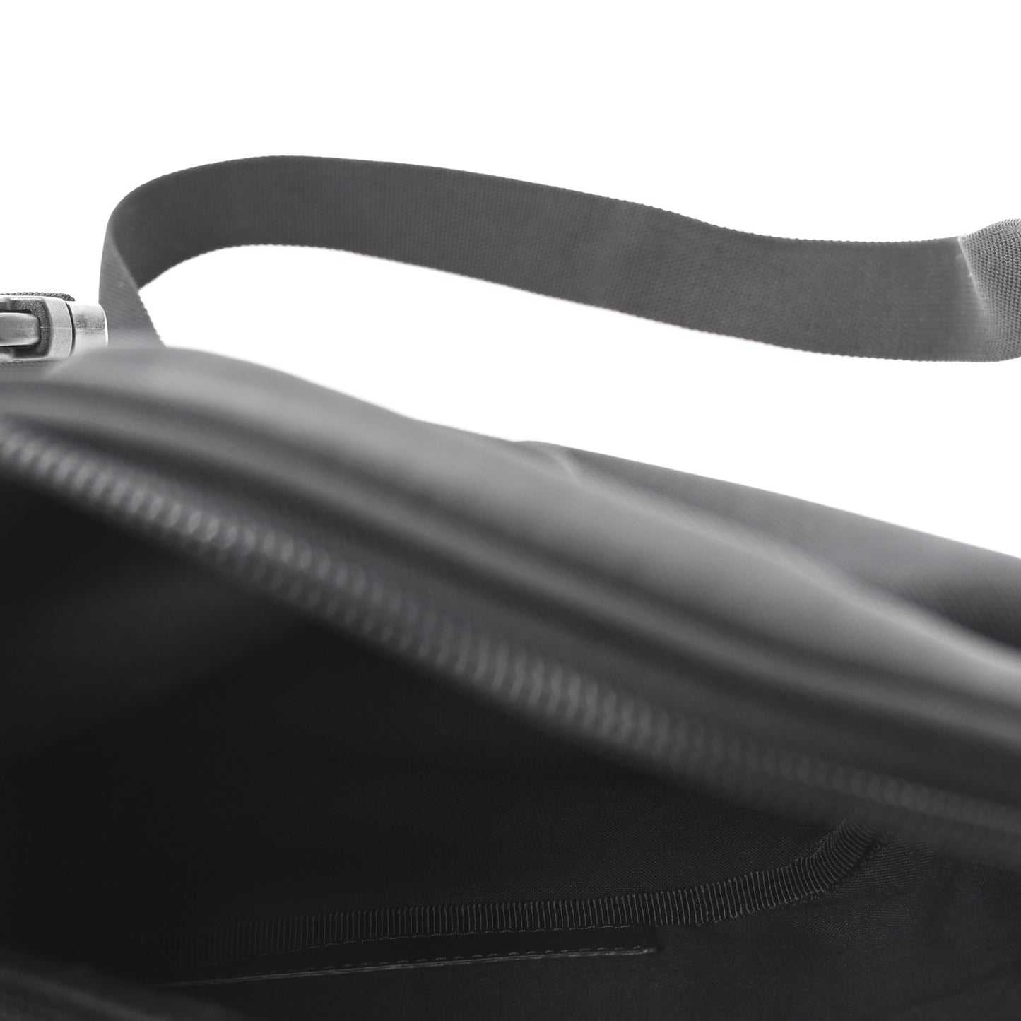 Nylon Canvas Logo Explorer Beltpack Black White