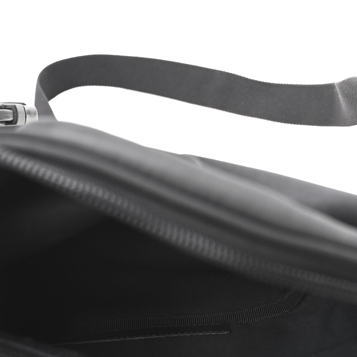 Balenciaga Nylon Canvas Logo Explorer Beltpack Black White 5 of 10