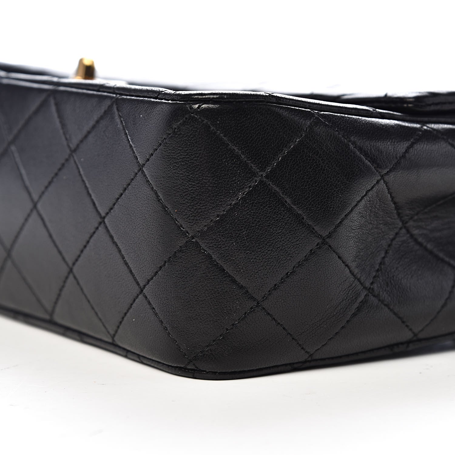 Chanel Lambskin Quilted Medium Single Flap Black 11 of 12