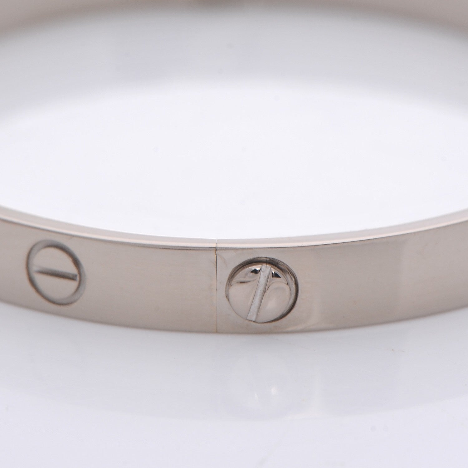 Cartier 18K White Gold LOVE Bracelet 19 4 of 8