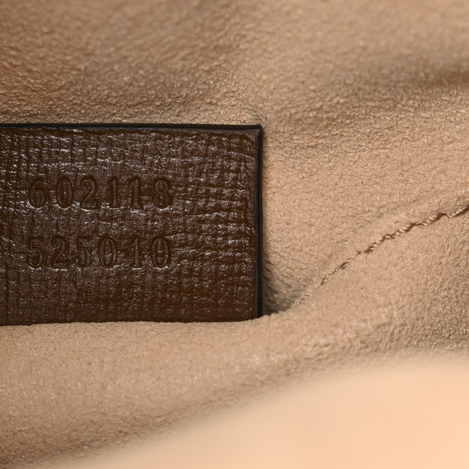 Gucci Monogram Textured Calfskin Horsebit 1955 Drawstring Bucket Bag Beige Brown Sugar 6 of 9