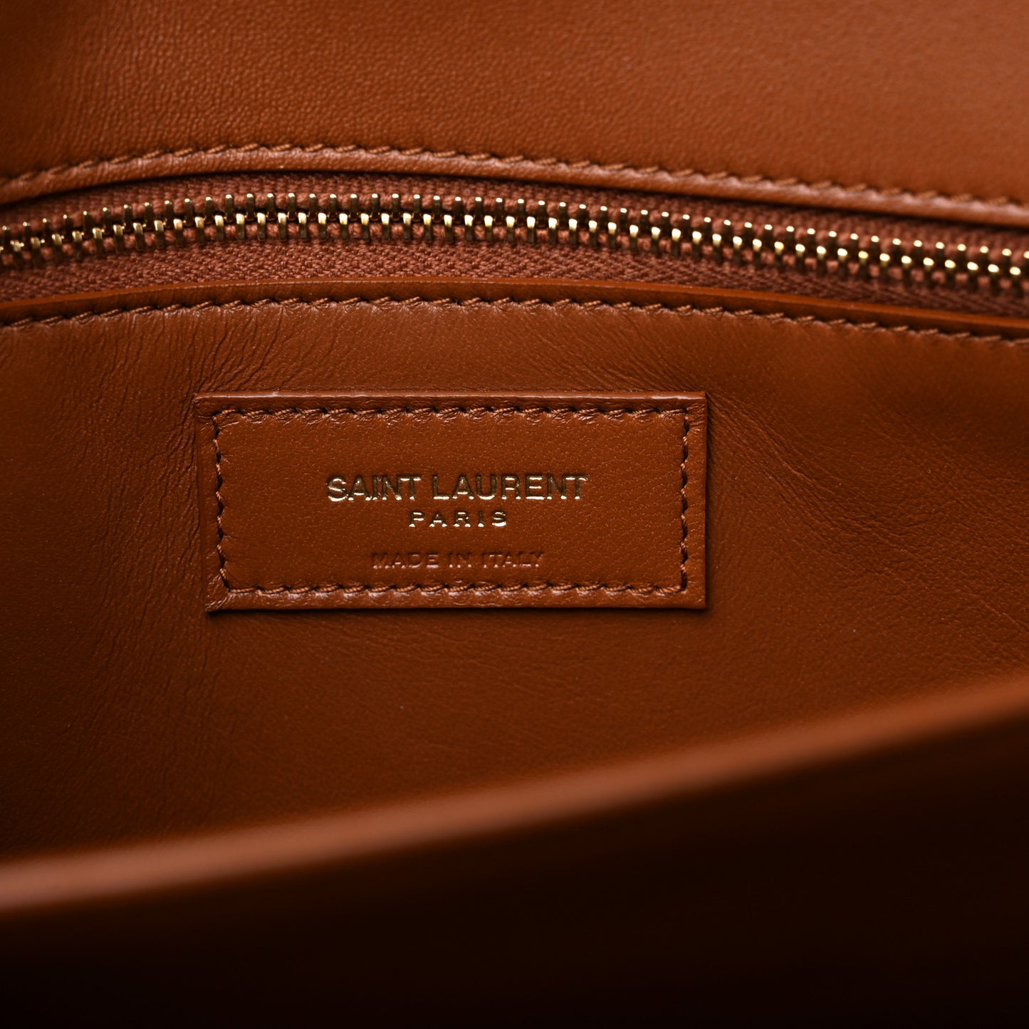 Smooth Calfskin Le Maillon Satchel Brown