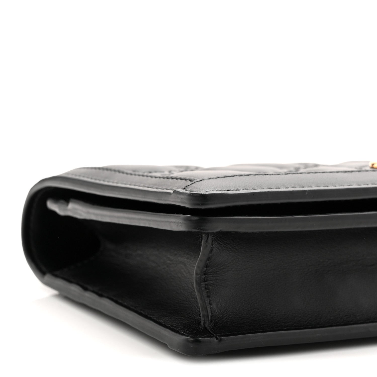 Gucci Calfskin GG Matelasse Chain Wallet Black 8 of 9