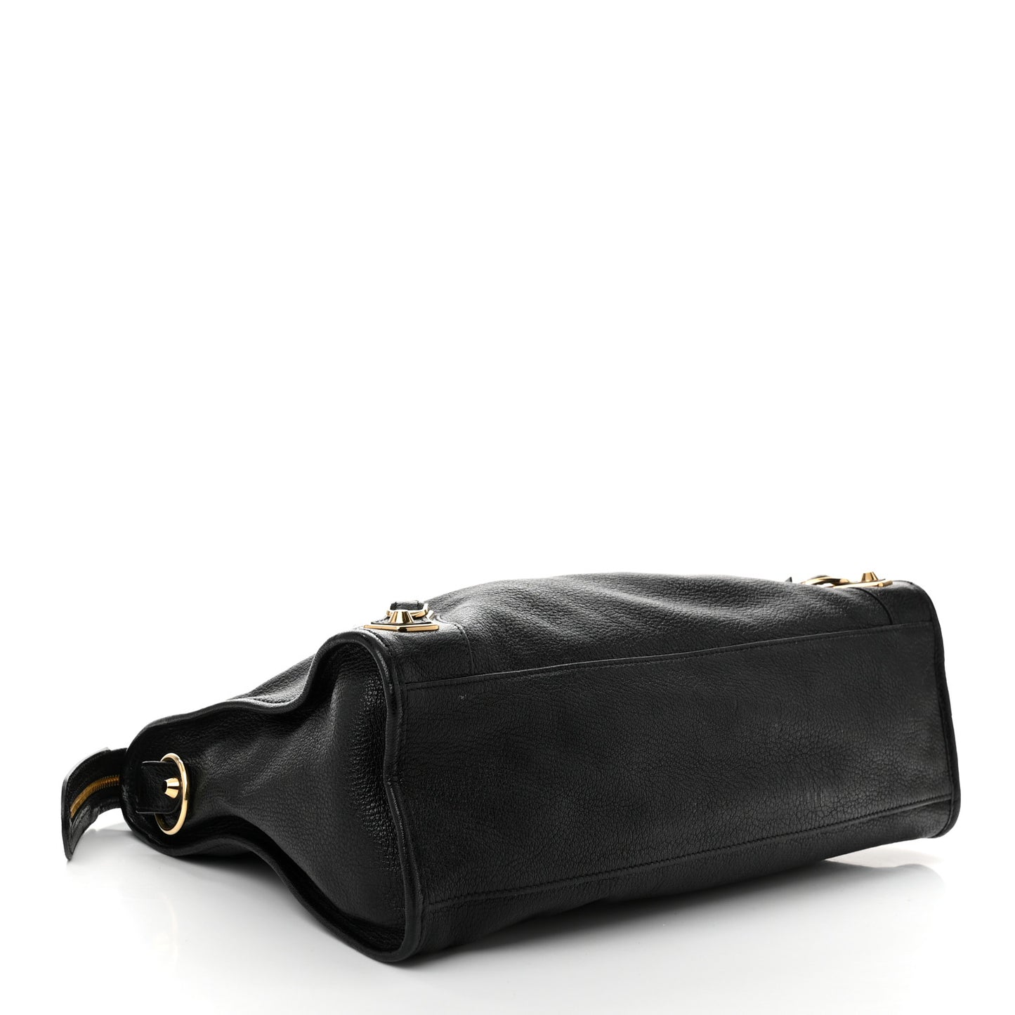 Chevre Gold Metallic Edge Hardware City Black