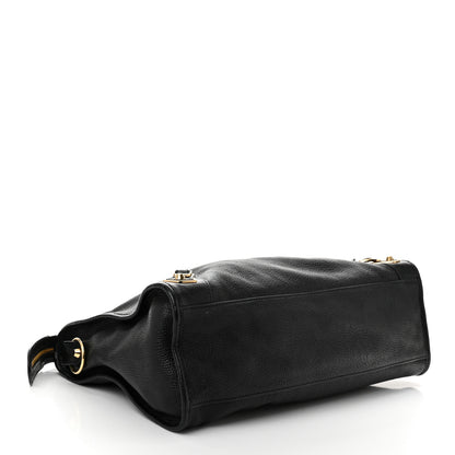 Balenciaga Chevre Gold Metallic Edge Hardware City Black 5 of 12