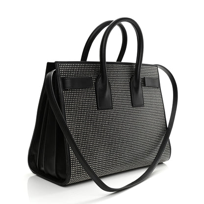 Saint Laurent Calfskin Studded Small Sac De Jour Black 2 of 7