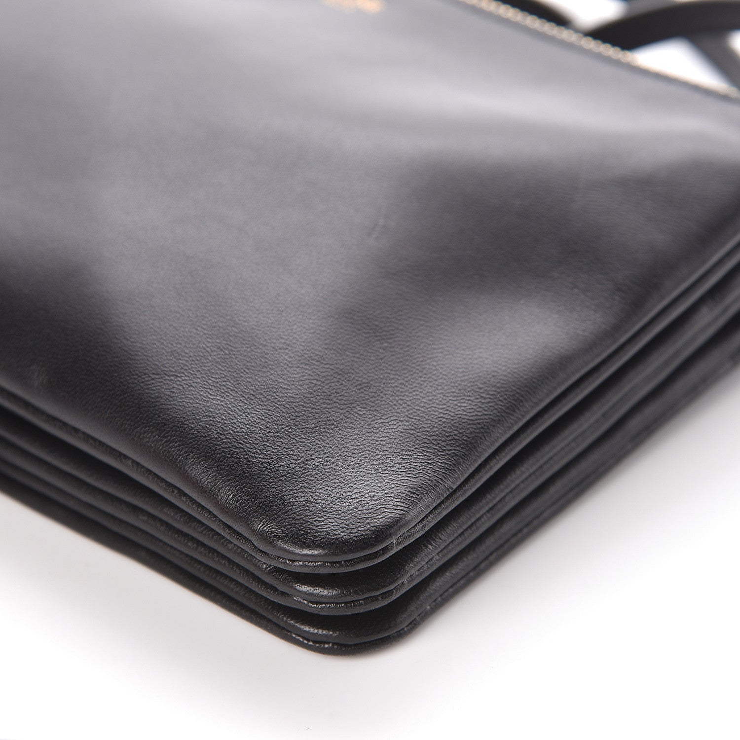 Celine Lambskin Small Trio Crossbody Bag Black 10 of 10