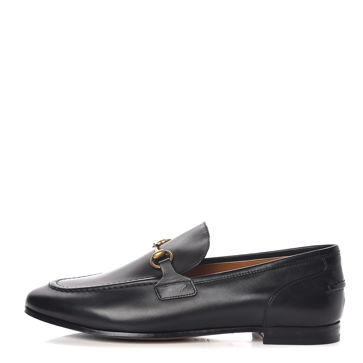 Gucci Calfskin Womens Jordaan Loafers 38.5 Black 1 of 9