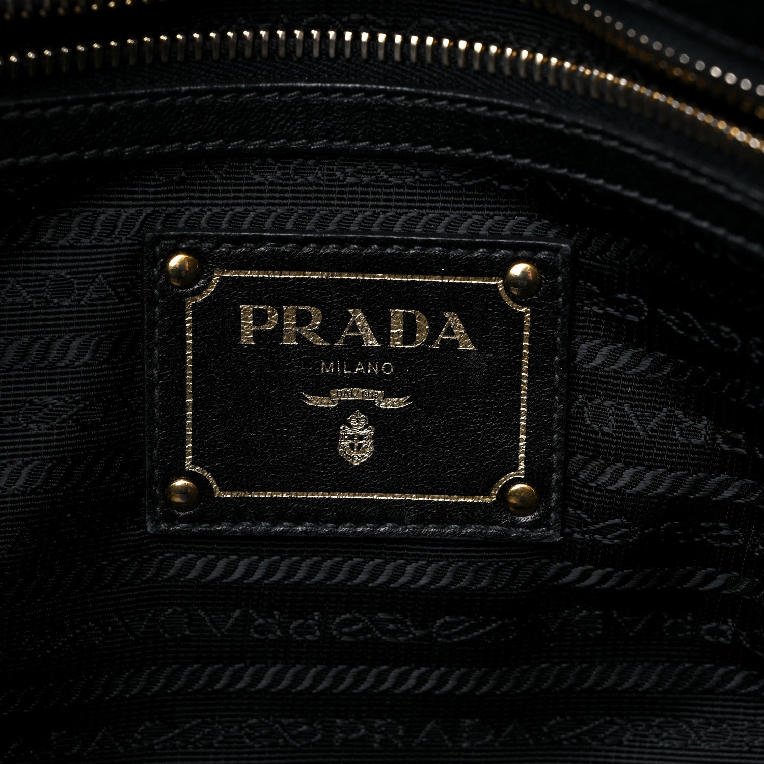 Prada Tessuto Nylon Gaufre Drawstring Tote Black 5 of 14