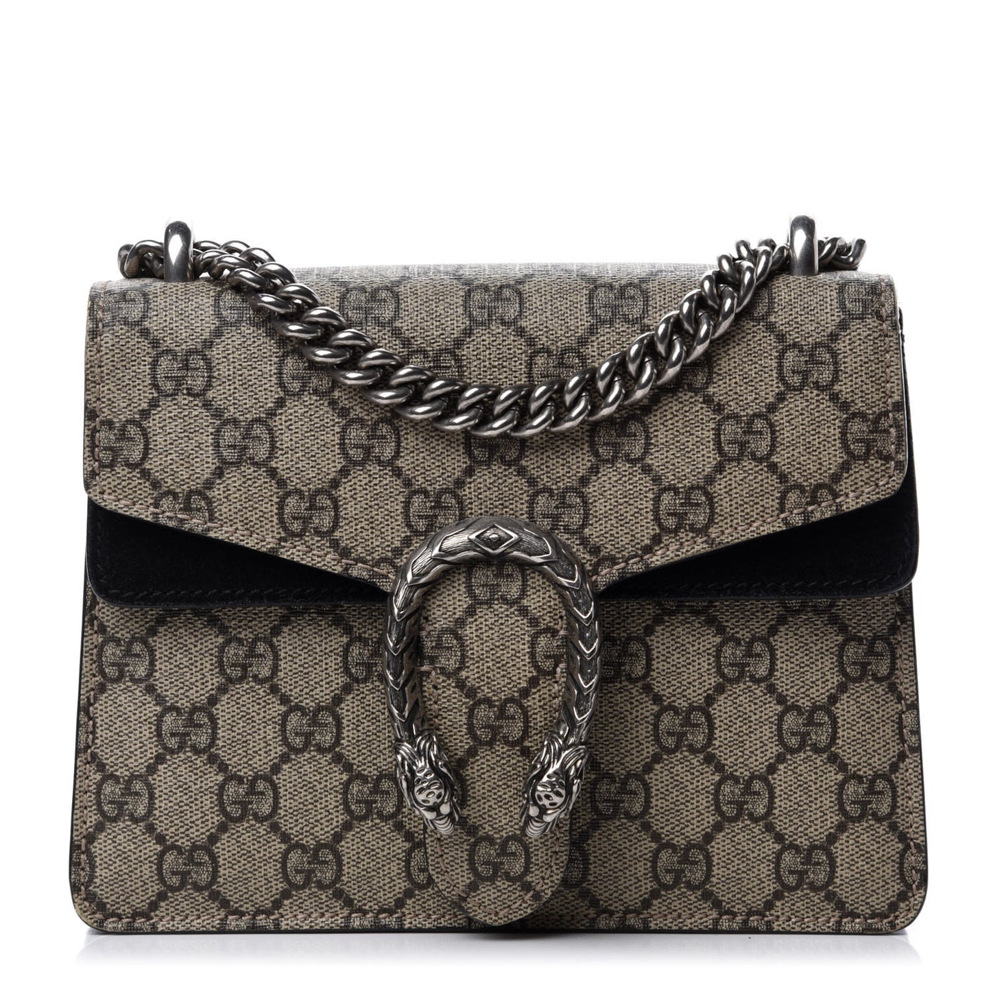 GG Supreme Monogram Mini Dionysus Shoulder Bag Black