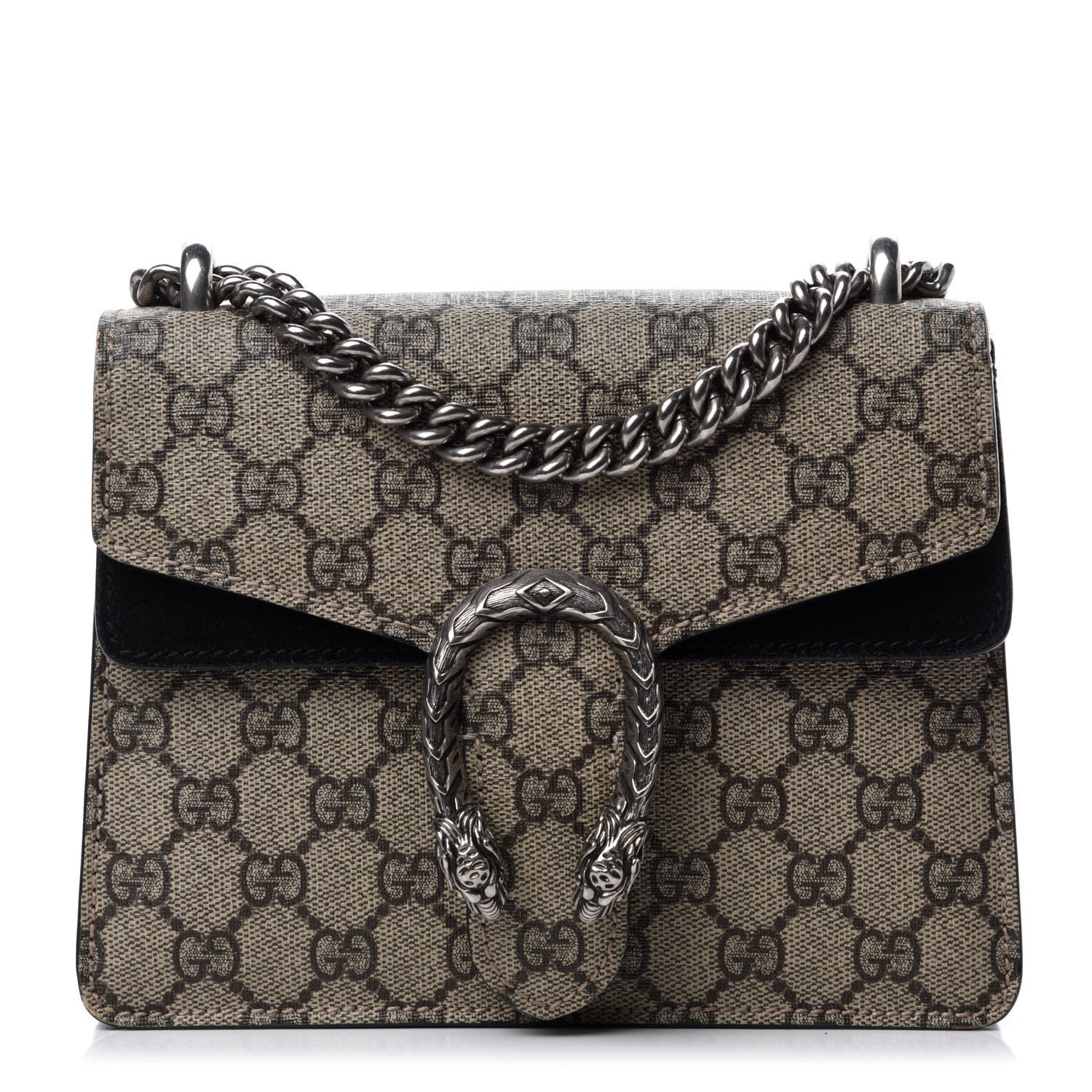 Gucci GG Supreme Monogram Mini Dionysus Shoulder Bag Black 1 of 10