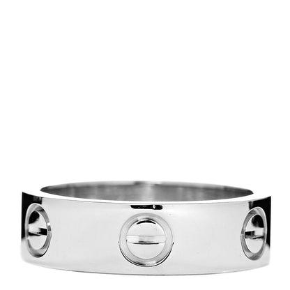 Cartier 18K White Gold 5.5mm LOVE Ring 52 6 1 of 4