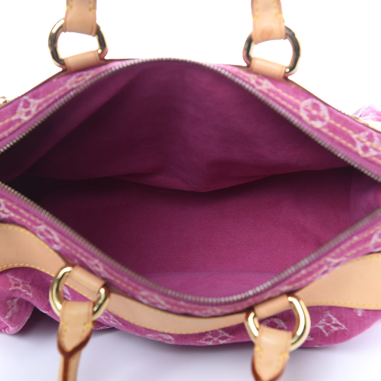 Monogram Denim Neo Speedy Fuchsia