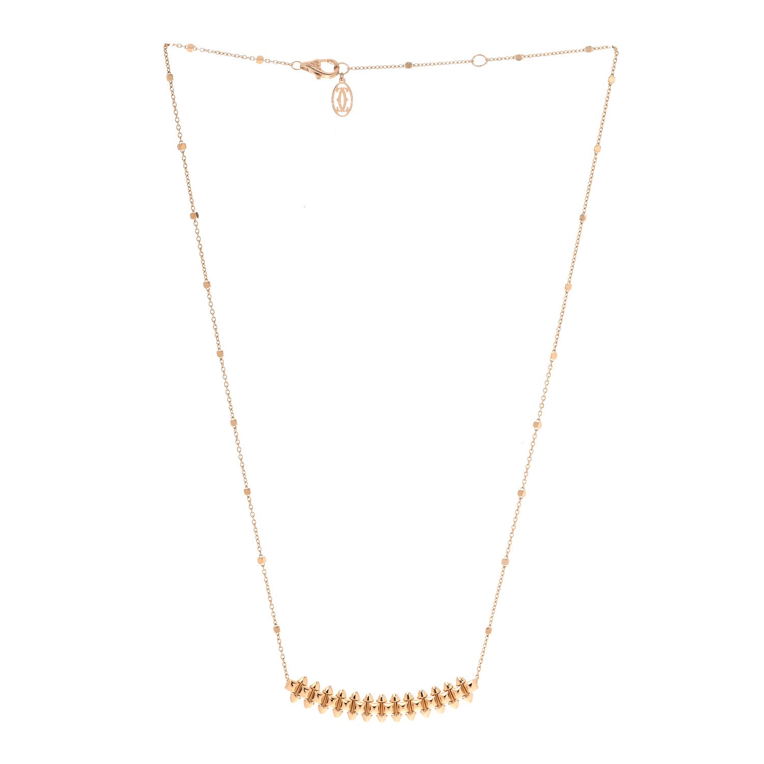 Cartier 18K Pink Gold Small Clash de Cartier Necklace 2 of 5