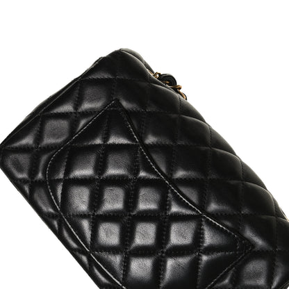 Chanel Lambskin Quilted Mini Rectangular Flap Black 13 of 14