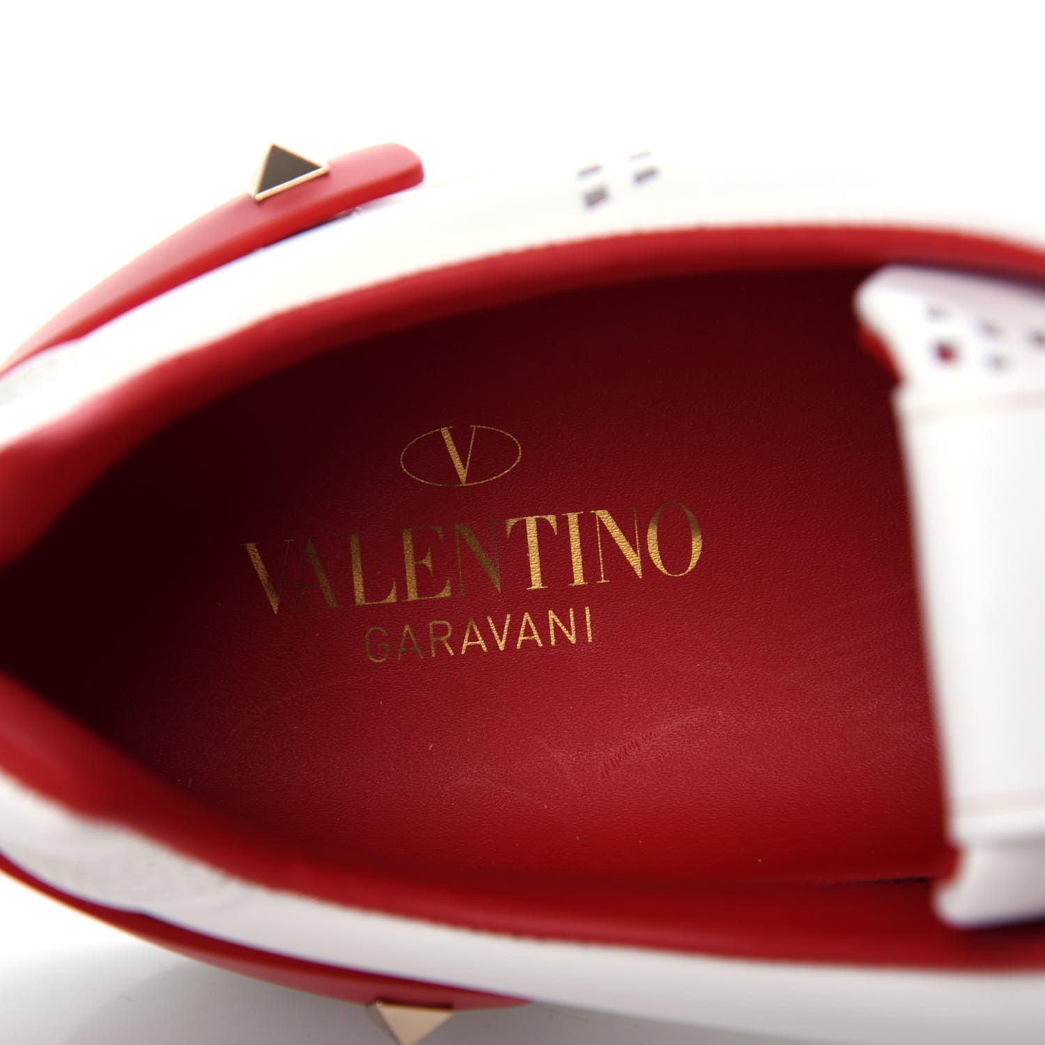 Valentino Garavani Calfskin Mens Backnet Sneakers 42 White Rosso Valentino 8 of 11