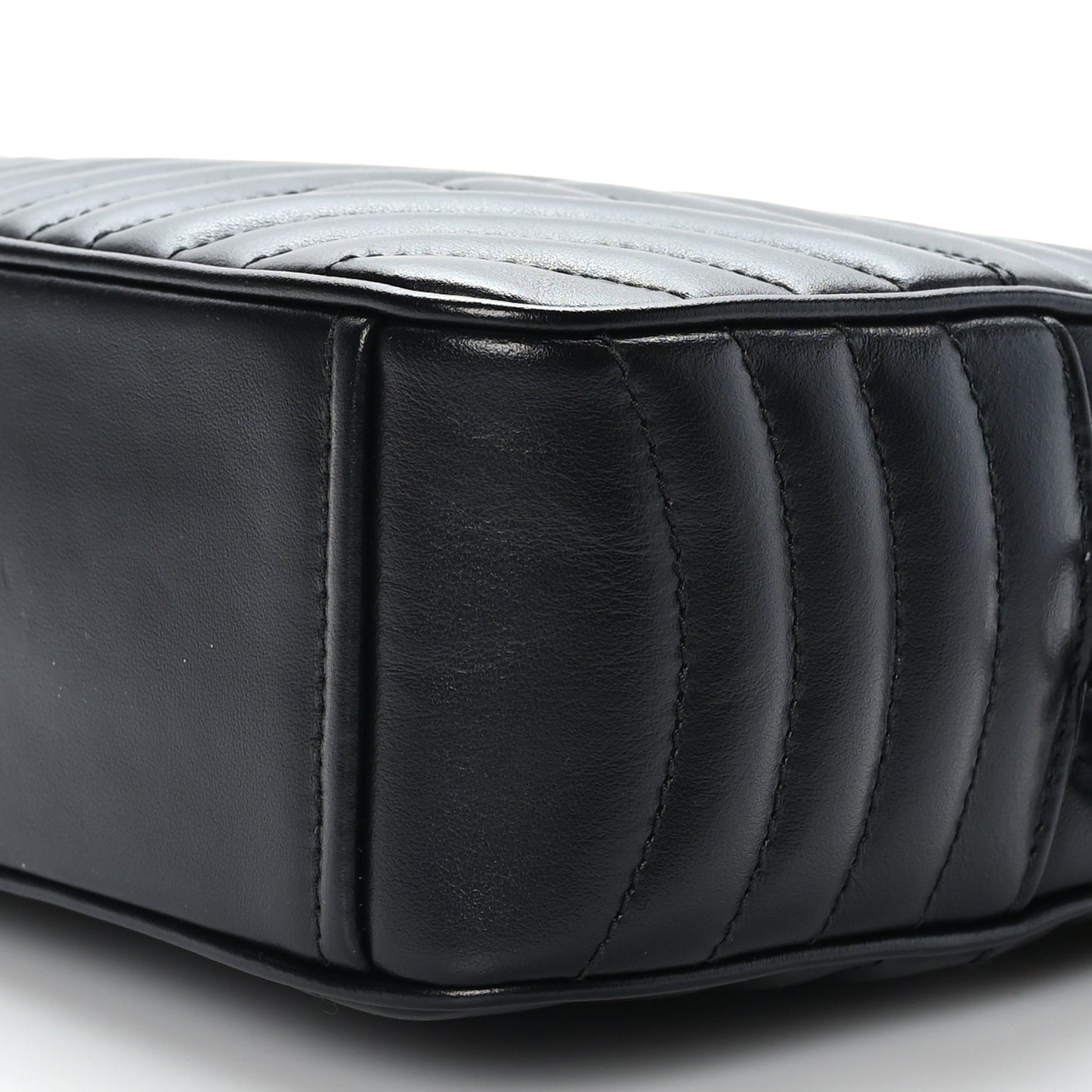 Soft Calfskin Diagramme Camera Bag Black