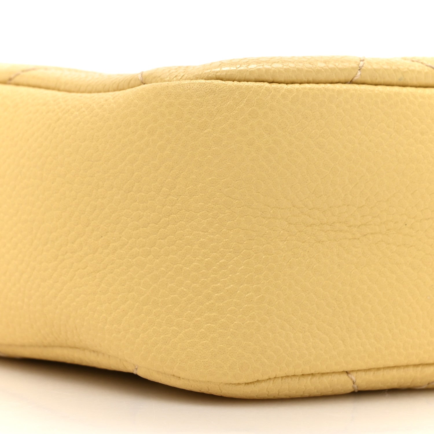 Chanel Shiny Caviar Quilted Chain Melody Camera Bag Yellow 10 of 10