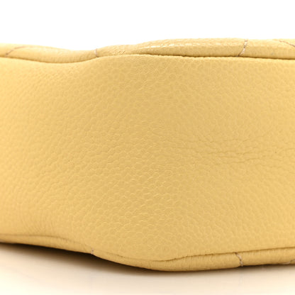 Chanel Shiny Caviar Quilted Chain Melody Camera Bag Yellow 10 of 10