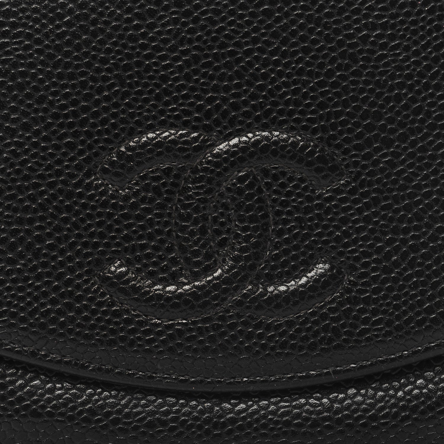Chanel Caviar Timeless CC Compact French Wallet Black 9 of 10