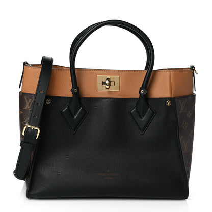 Louis Vuitton Calfskin Monogram On My Side Black 1 of 8