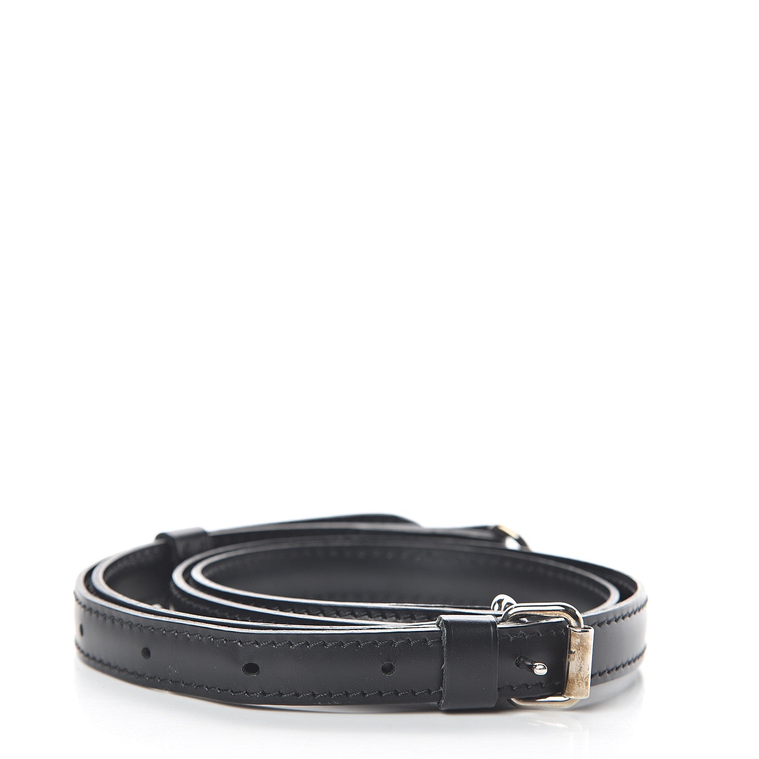 Louis Vuitton Calfskin Adjustable Shoulder Strap 16mm Black 2 of 2