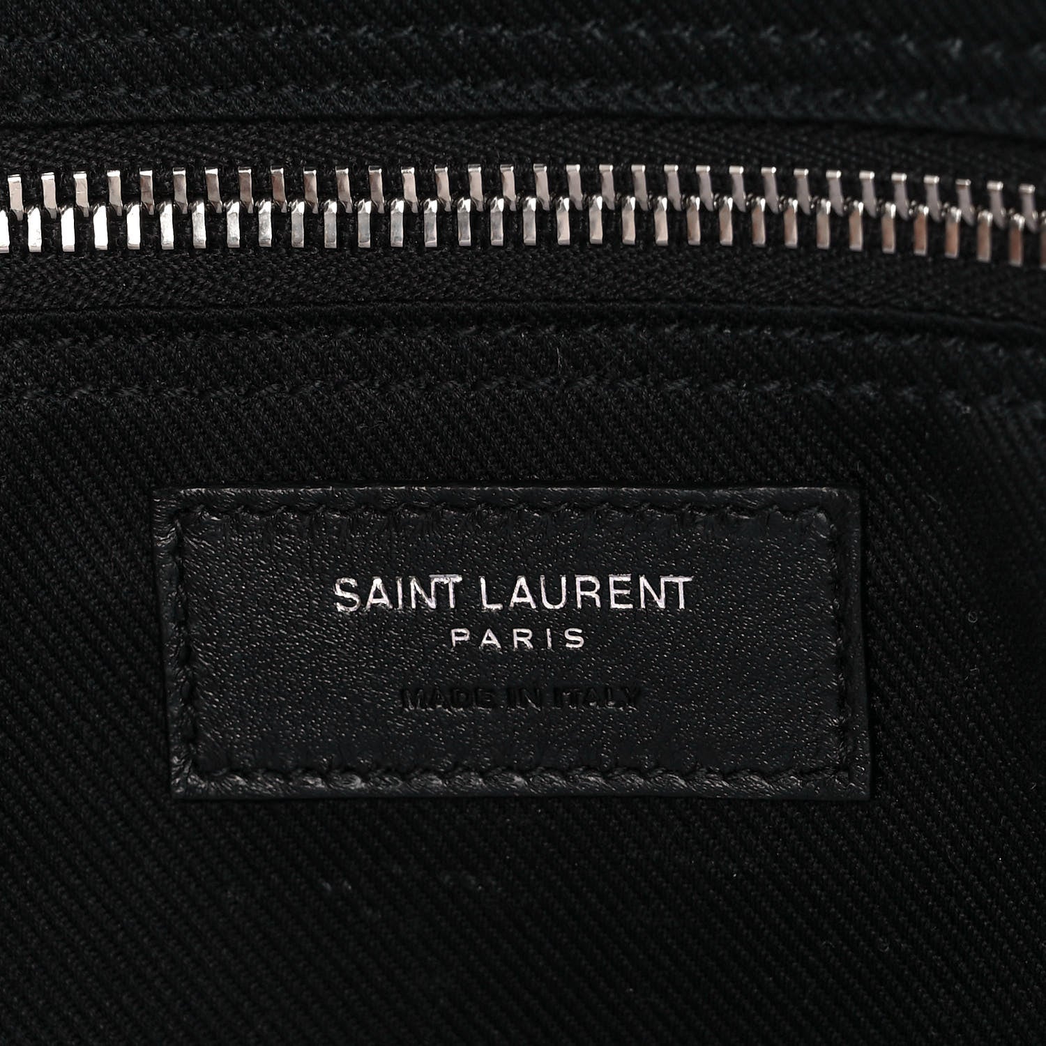 Saint Laurent Calfskin Rive Gauche North South Tote Black 5 of 8