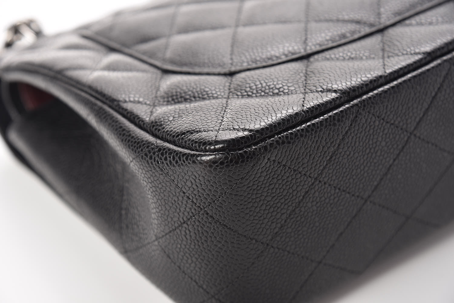 Chanel Caviar Quilted Jumbo Double Flap Black 13 of 15