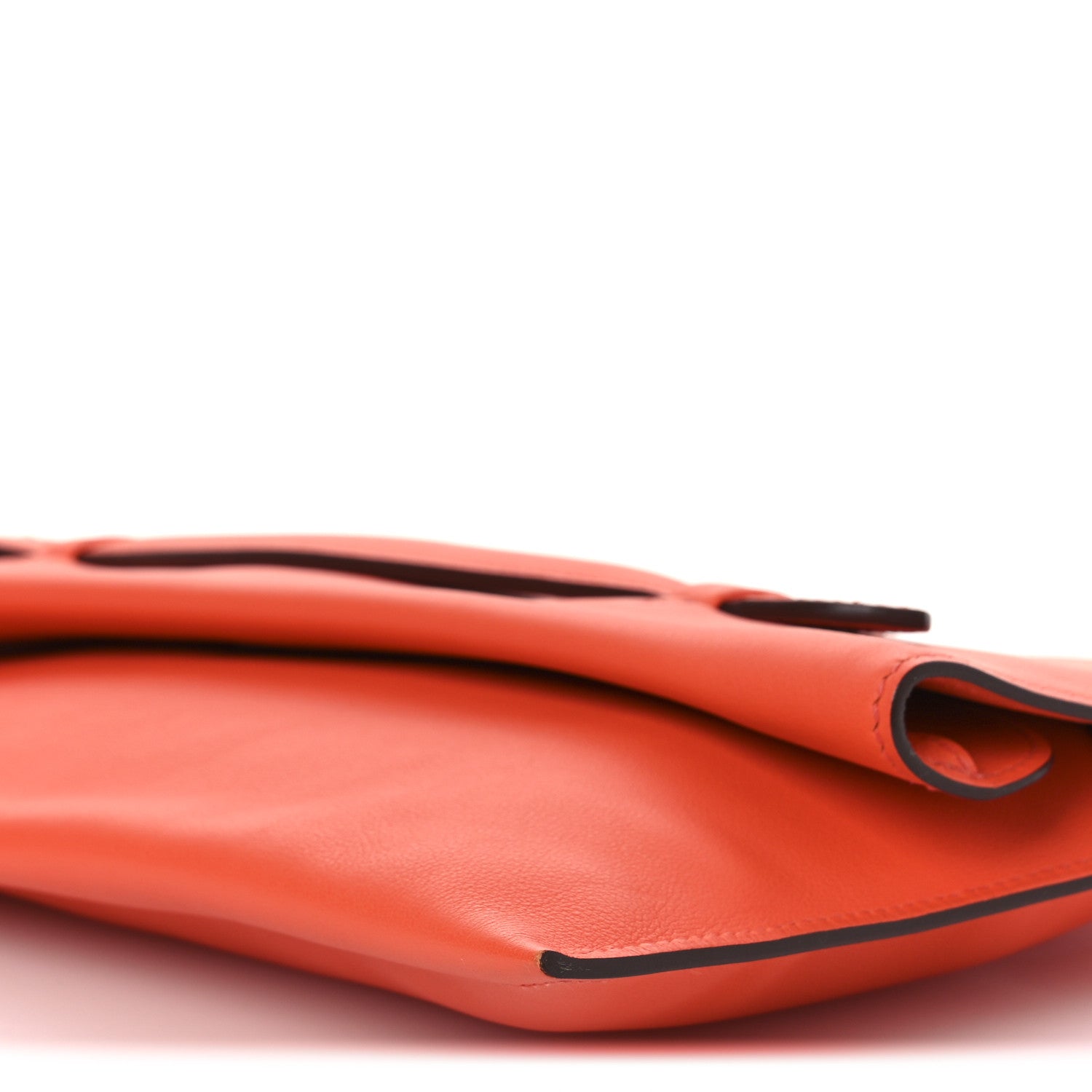 Hermes Evercolor Pliplat Clutch Orange 28 of 36