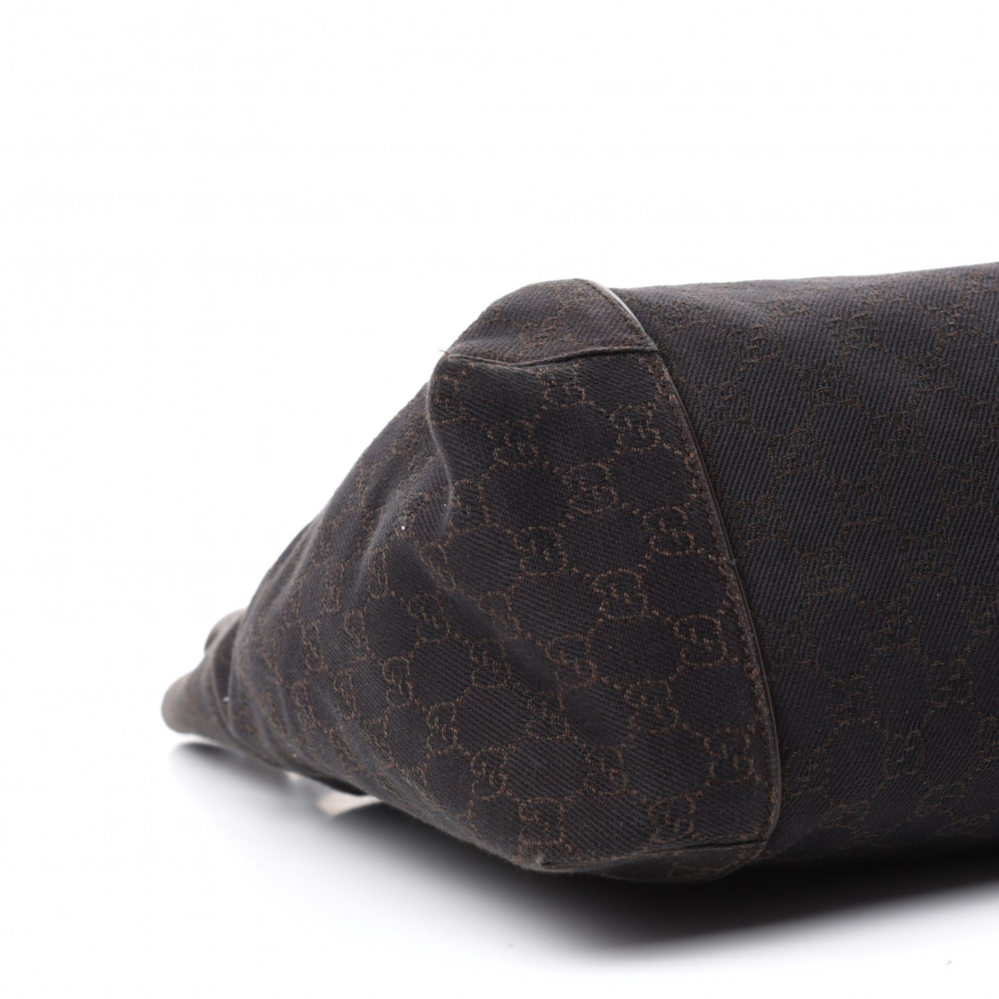 Canvas Monogram Shoulder Bag Brown