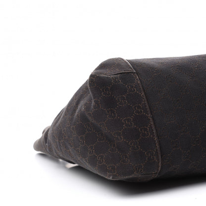 Gucci Canvas Monogram Shoulder Bag Brown 6 of 10