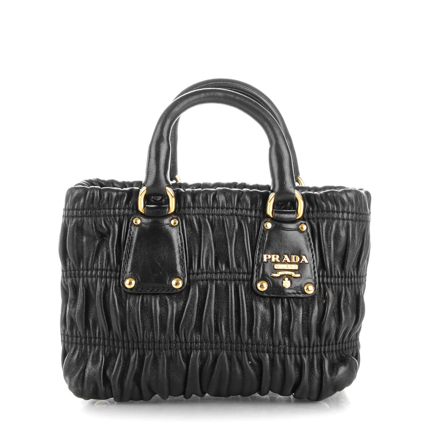 Prada Nappa Gaufre Mini Crossbody Nero Black 1 of 8